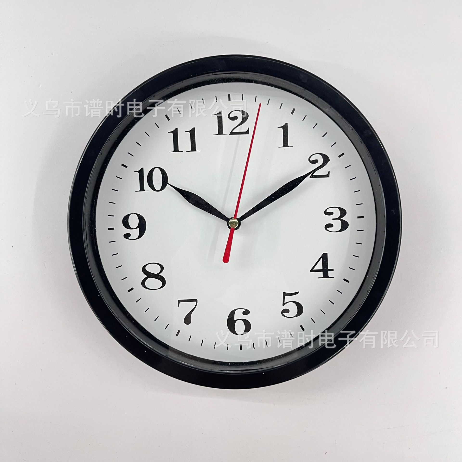 简约数字圆形挂钟现代时钟挂墙钟8英寸小挂钟厂家直销批发20cm