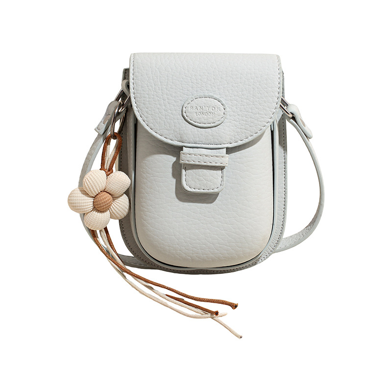 Bolso de mujer de verano popular portátil herradura de caballo bolso de teléfono móvil de textura alta moda color contraste bolso de hombro