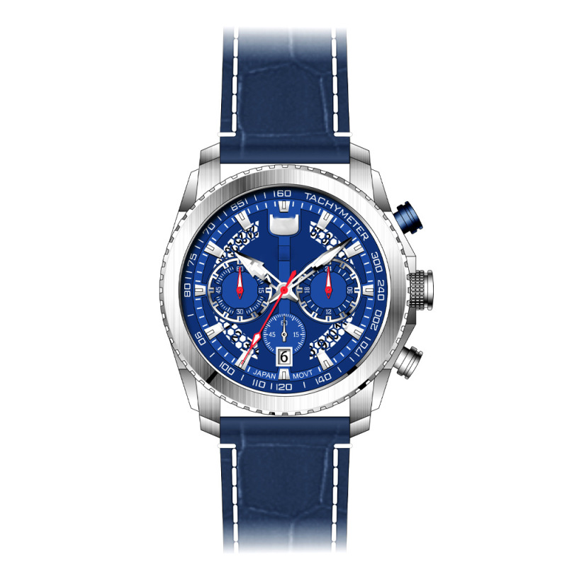 Japanese Brand Belt-Style Multifunctional Men's Wristwatch with Sequence Dial Chronograph Quartz Watch Factory Oem