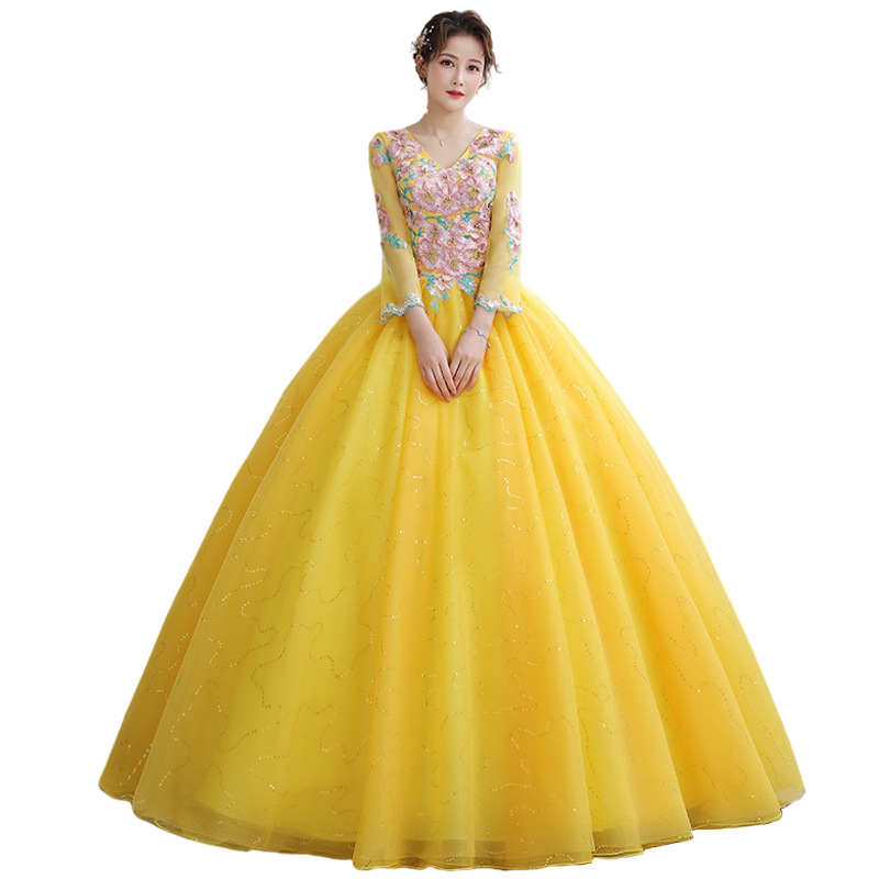Falda tutú de tul colorida, nuevo estilo de verano 2026, vestido elegante para actuación individual, vestido de noche adelgazante para anfitriona de escenario