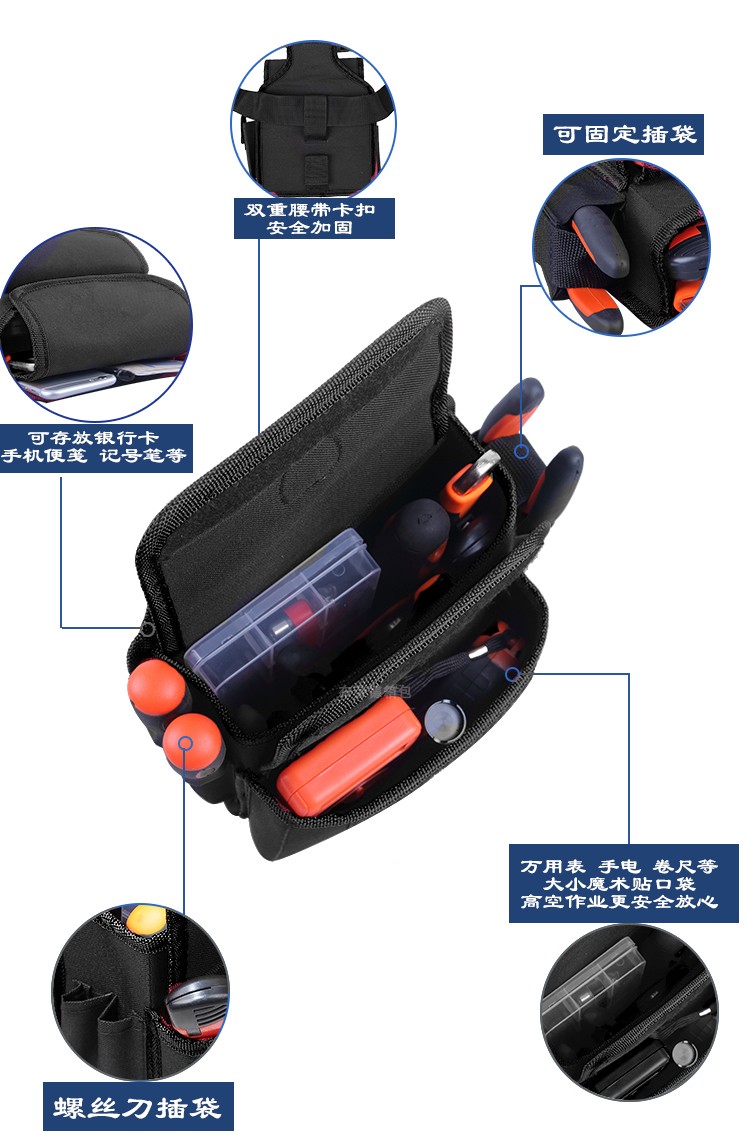 Bolsa de Herramientas para Inspección Vehicular de Plástico Portátil para Inspección Vehicular