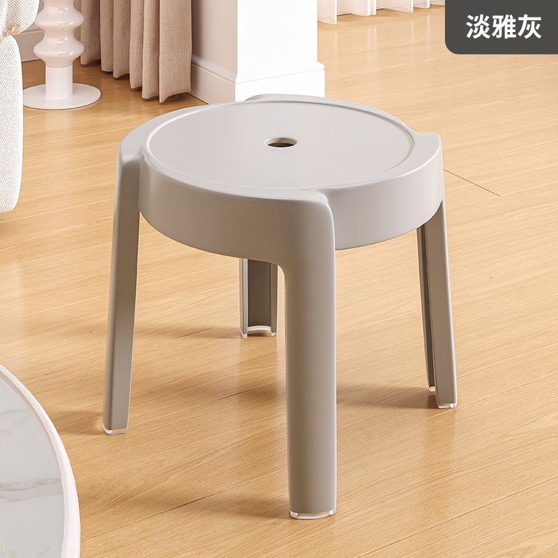 Taburete pequeño de sala de estar taburete de plástico grueso taburete de mesa redonda silla para niños taburete de molino de viento taburete de sala de estar taburete bajo de baño