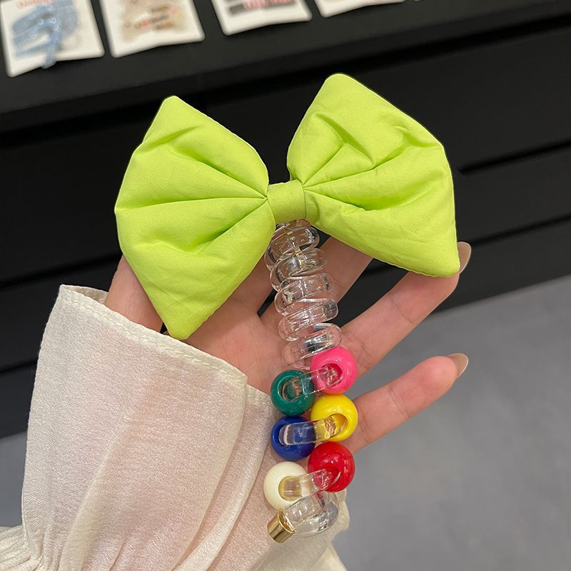 Línea telefónica trenzada transfronteriza, anillo para el cabello, perla, cabello trenzado recto, artefacto femenino, cola de caballo alta, burbuja, cabello trenzado, cuerda, accesorios para el cabello