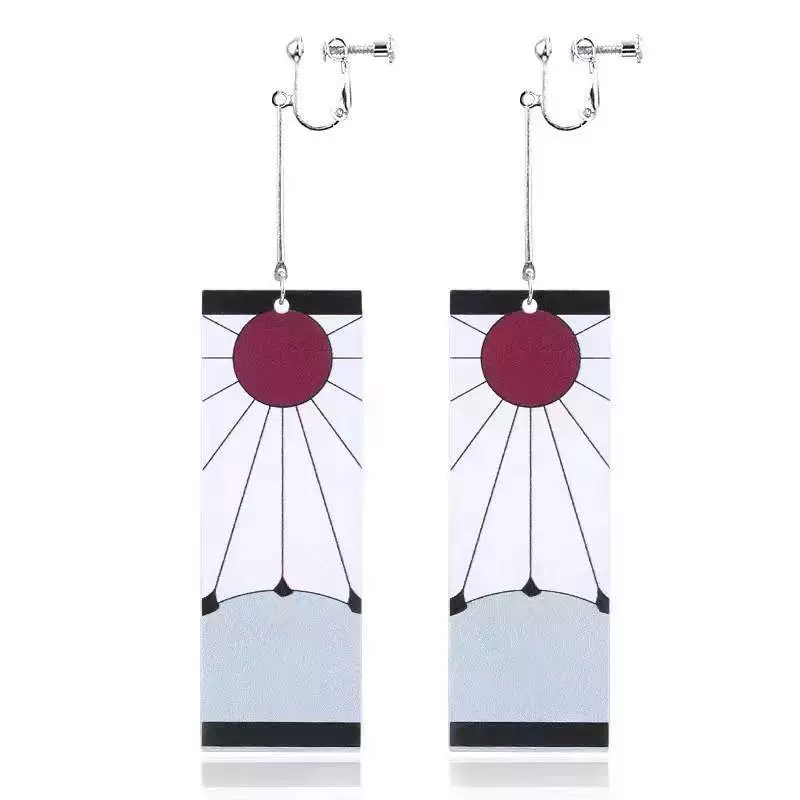 Украшение для женщины: клип/крючки для серёжек-нить Blade Earrings в Carbon Jilang — японские манга-призраки