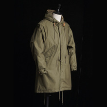 GDDQSDC厚板M51派克服鱼尾大衣美式中长款风衣PAPKA外套男大码
