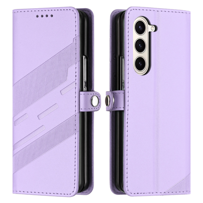 Suitable for Samsung A56 Magnetic Mobile Phone Leather Case Flip Card Wallet Embossed M16 5g Business Protective Case