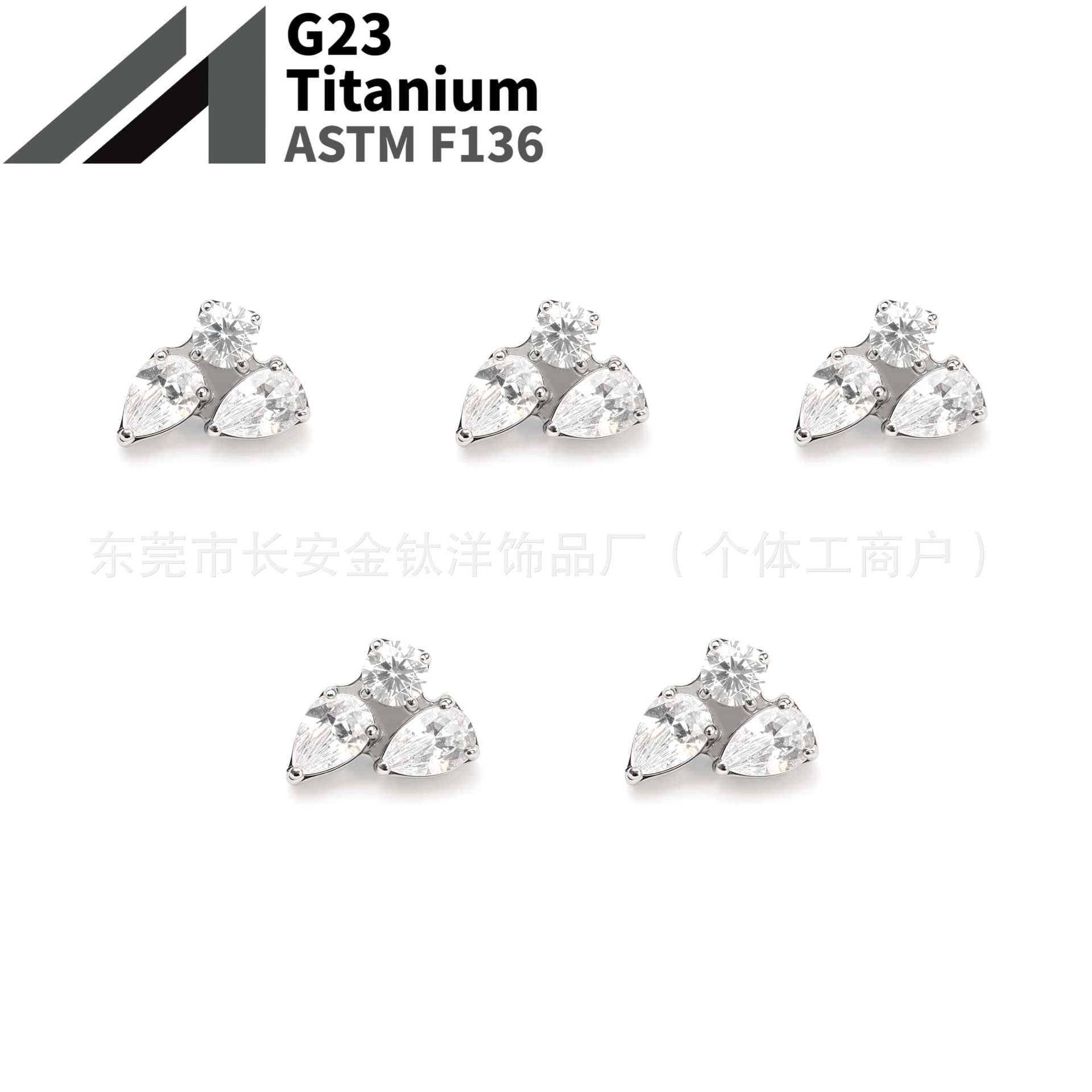 16G labret stud size and finish detail