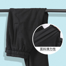 批发2025春夏新款男士裤休闲裤子男卫裤潮流时尚束脚裤高弹小脚裤