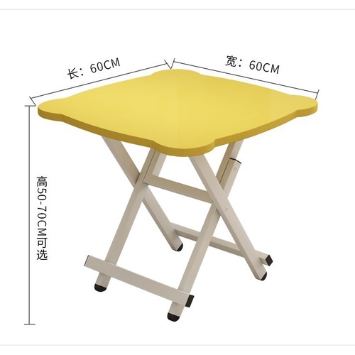 A foldable dining table for home use, suitable for small apartments, minimalist dining table, outdoor foldable square table, simple small table