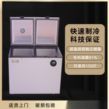 小冰柜冷柜迷你车用冷藏冷冻双温双控低温冷冻车载冰箱【厂家】