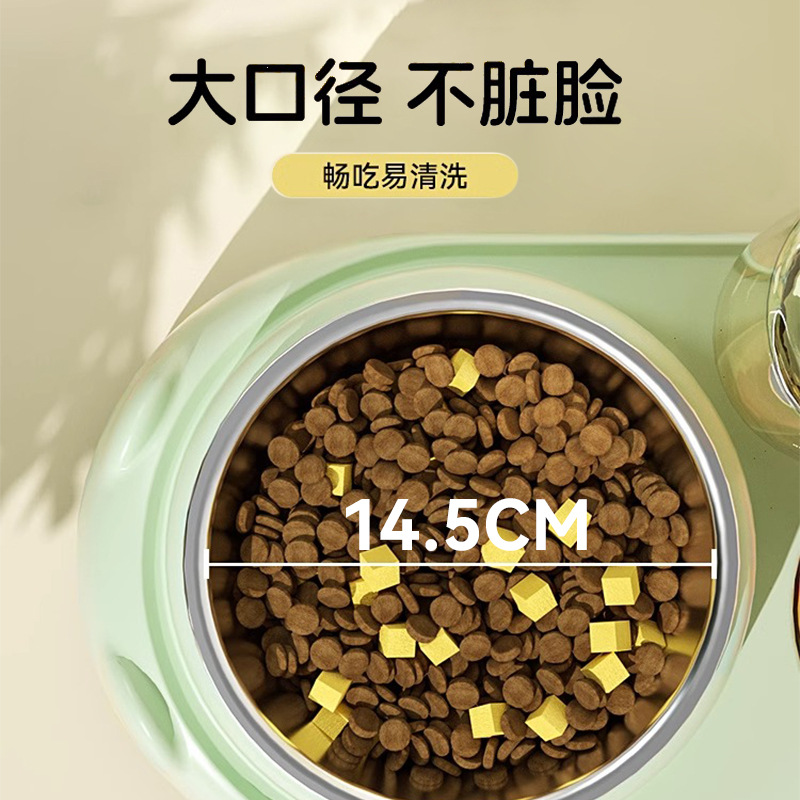 Tazón de gato tazón de comida para gatos tazón de perro tazón de bebida automático tazón de comida para gatos tazón de arroz tazón doble tazón para beber para mascotas