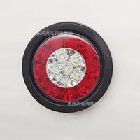 16LED двухцветный прицеп задний фонарь двухцветный резиновый задний фонарь среднего и задний фонарь светодиодный двухцветный круглый задний фонарь 12/24V трансграничный
