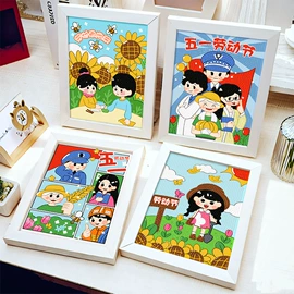 钻石画、皮画;DIY/数字油画;创意贴纸