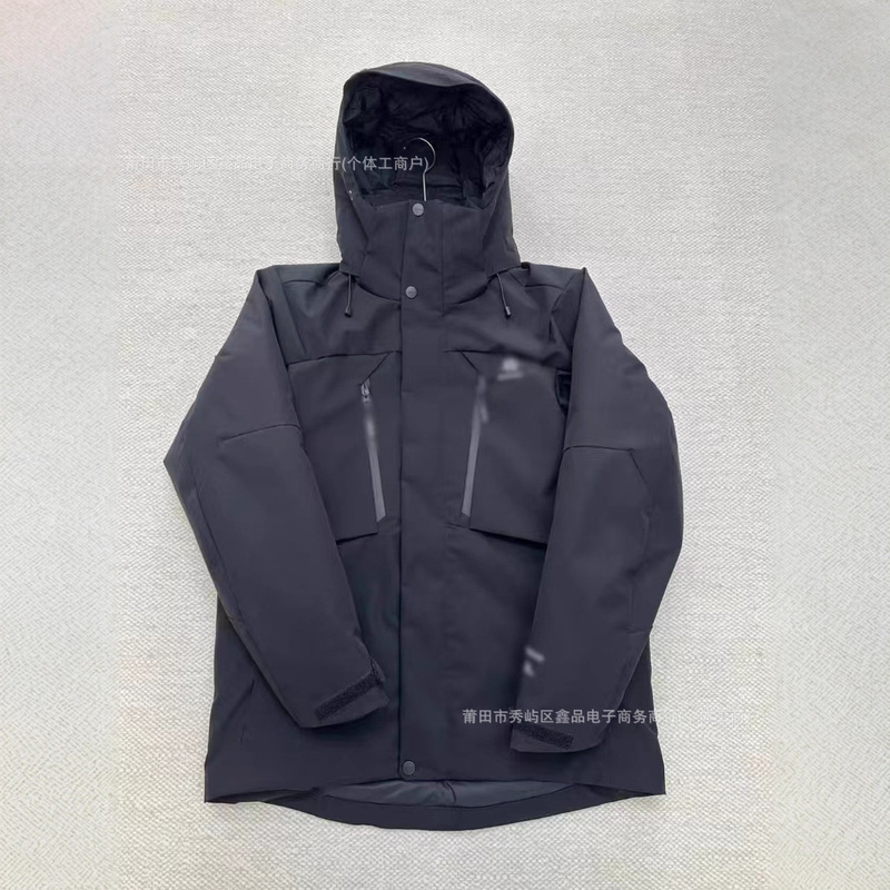 莆田高端太阳石羽绒服冲锋外套高帽领防风雪高效保暖男女时尚简约|undefined