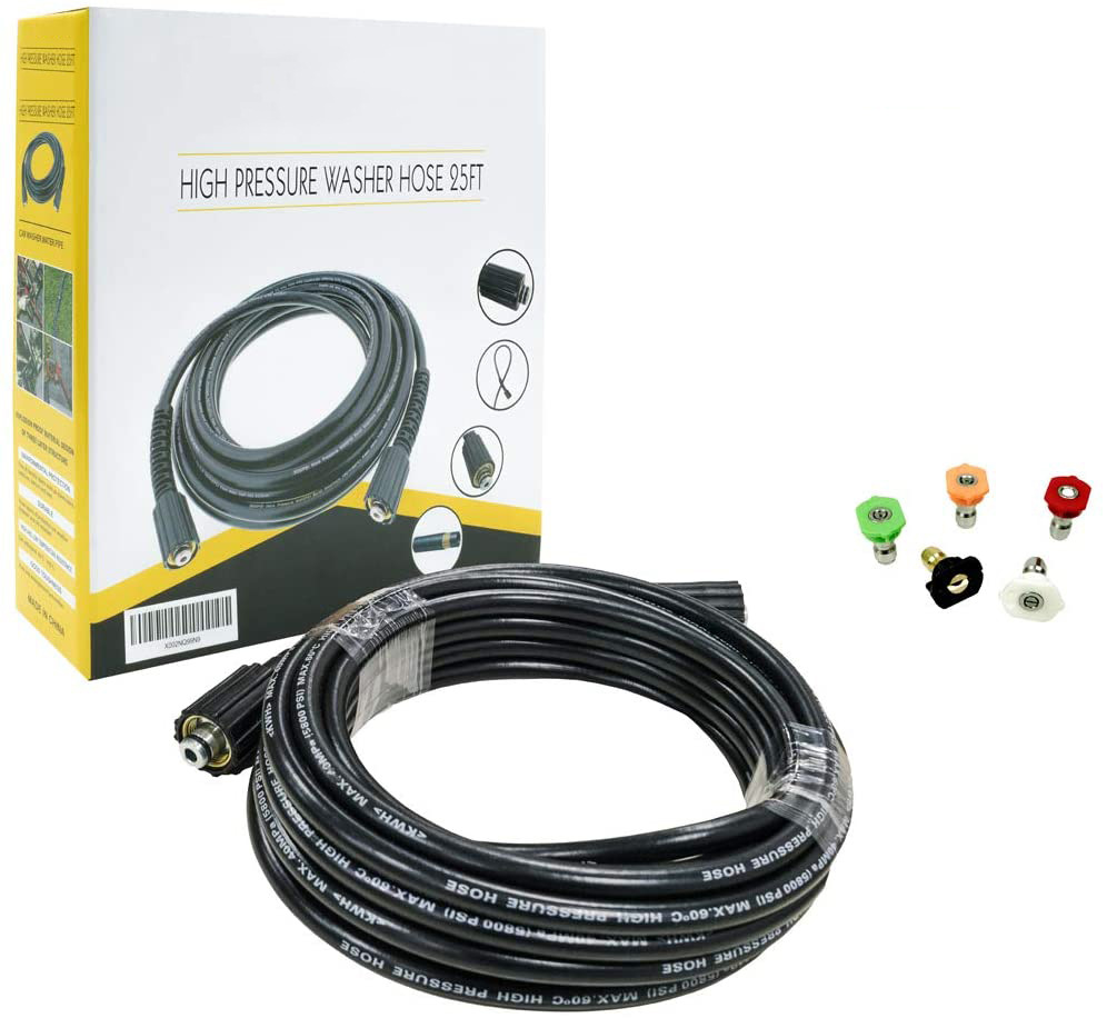 1/4寸 3300PSI 8米高压清洗软管 汽车洗车管 清洁延长软管