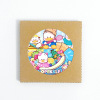 Factory wholesale Japanese cartoon coaster Kuromi Gemini Star Cool Penguin Sanrio Gift Surrounding Ceramics Belle