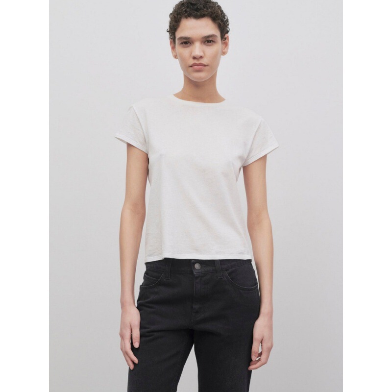 Longmei Pure Cotton Round Neck Short-Sleeved T-Shirt for Women 2026 Spring and Summer New Style Row Style Simple Work Clothing Basic Slim-Fitting Top Longmei Pure Cotton Round Neck Short-Sleeved T-Shirt for Women 2026 Spring and Summer New Style Row Style Simple Work Clothing Basic Slim-Fitting Top