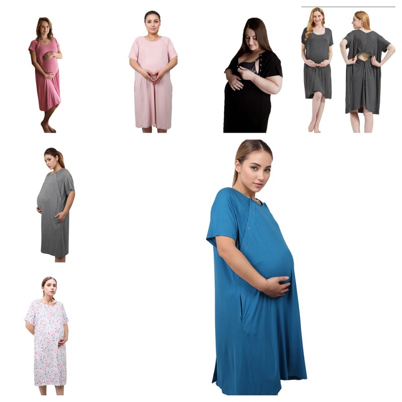 Maternity Hospital Delivery Clothes, Expectant Mother's Delivery Gown, Maternity Nursing Clothes, Postpartum Pajamas, Multifunctional Comfortable Nightgown