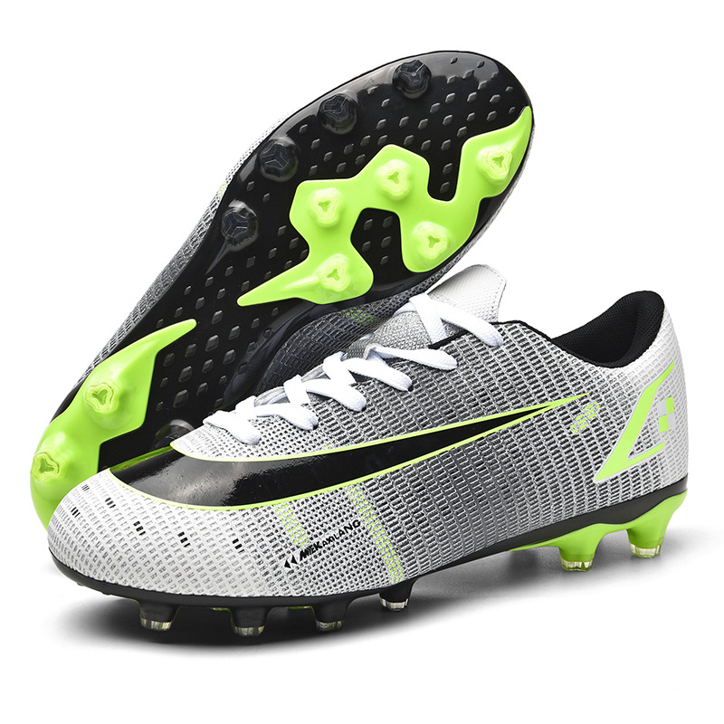 Zapatos de fútbol de uñas largas para hombres zapatos de entrenamiento de uñas cortas TF uñas rotas malla de verano estudiante transpirable tamaño adulto zapatos de prueba de cuerpo antideslizante