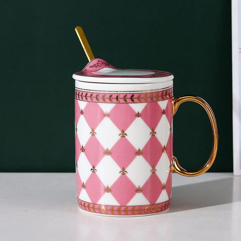 Creativo simple de moda cerámica taza de oficina regalo taza de café taza de agua taza de desayuno de pareja