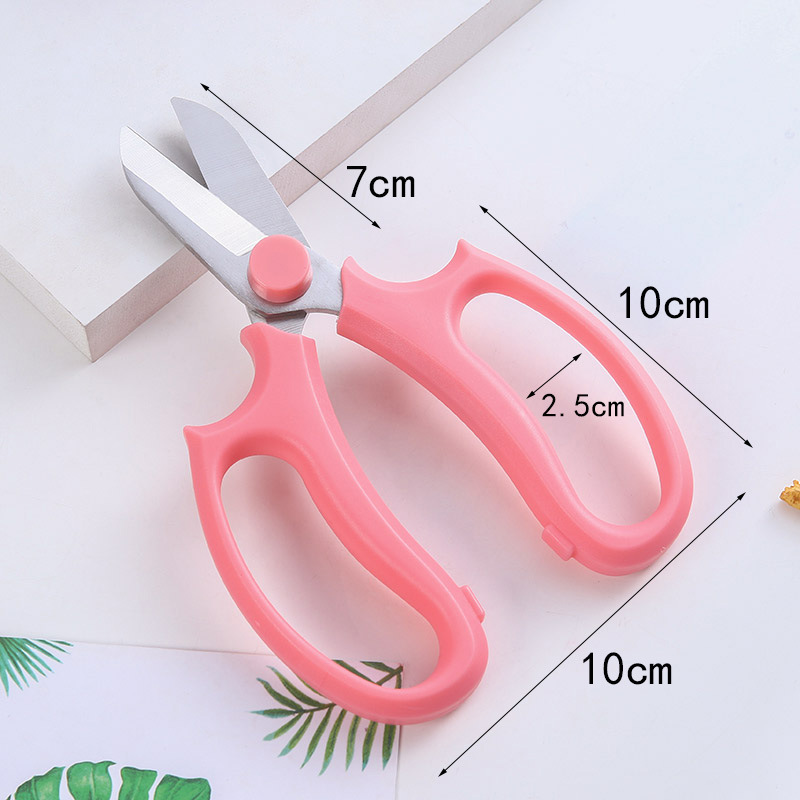 Herramientas de producción floral engrosada Cabeza ancha tijeras de acero inoxidable tijeras de podar jardinería tienda de flores cinta Tijeras tijeras de papel de envolver