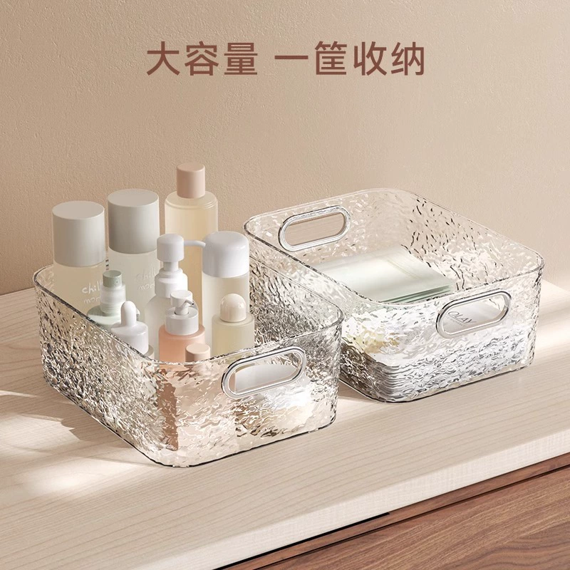 Cosmetics storage box, high-end desktop storage, toilet bathroom dressing box storage rack