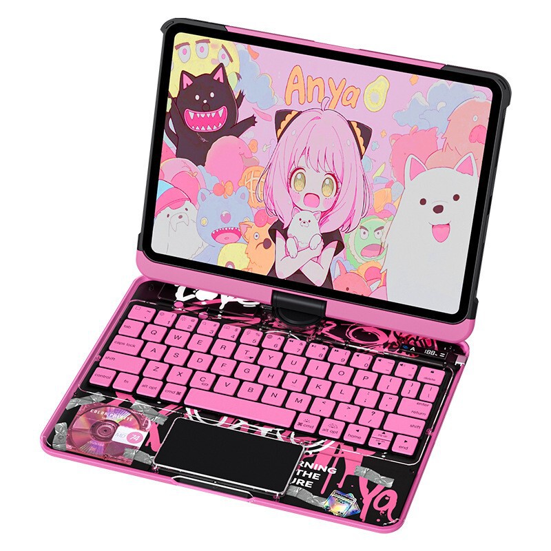 2025 New Ifacemall Suitable for Apple iPad Colorful Magic Keyboard Tablet Pro 13inch Protective Cover