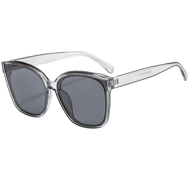 2021 nuevas gafas de sol de Marco grande retro de las mujeres Pequeño Libro Rojo cara redonda simple cuadrado cóncavo estilo Street shot gafas de sol 3544