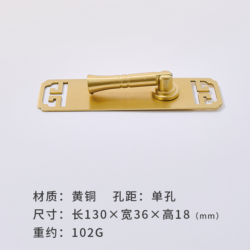 Nuevo estilo chino latón cajón manija oro vintage gabinete vino gabinete zapato gabinete colgante manija de la puerta del armario de lujo