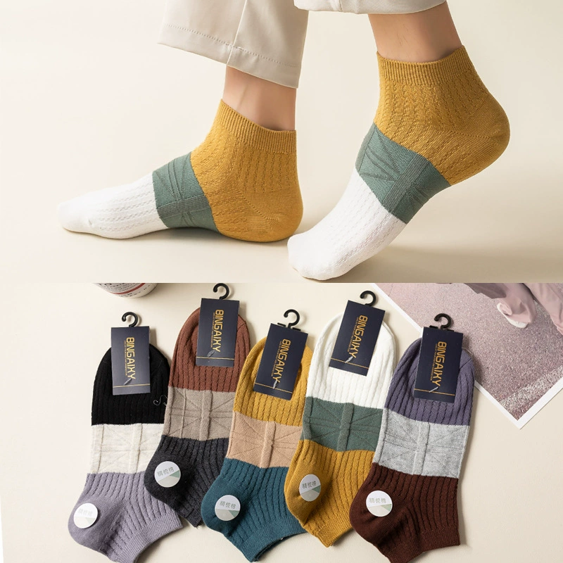 Summer thin colored low invisible socks, wholesale
