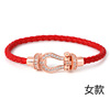 Trend bracelet, European style, micro incrustation, three colors, wholesale