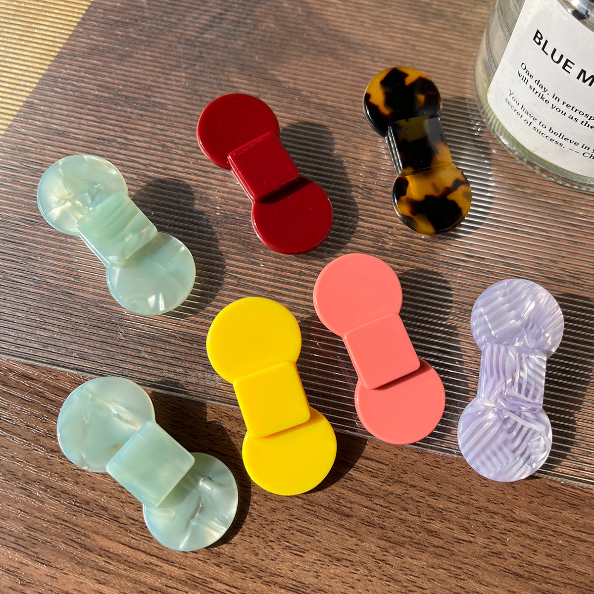 Aitong joyería dulce arco de mariposa joven clips de cabello de ácido acético refinado coreano nuevo clips de cabello rotos clips de cabello lateral