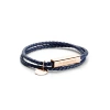 Dark blue rose gold buckle