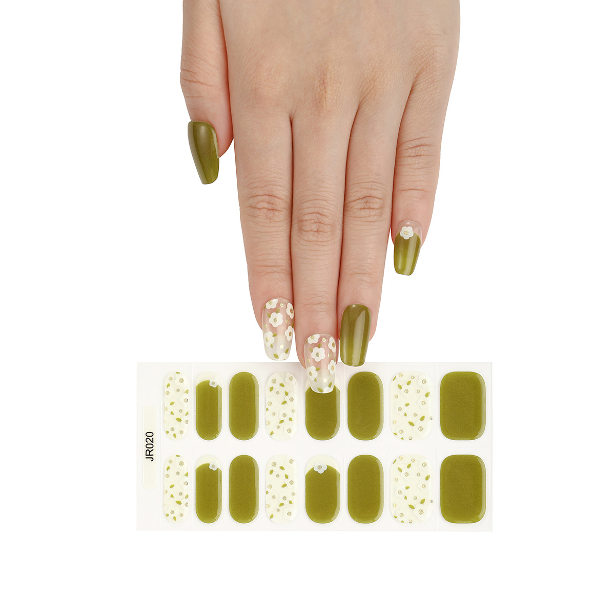 Uña de fototerapia UV gel semi-curado pegatinas impermeables completamente pegatinas semi-curado de segunda generación parche de uñas de gel blando