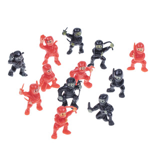 Plastic Gashapon Toy Transparent Ninja Doll Transparent Ninja Model Artificial Creative Ninja Model Ornaments
