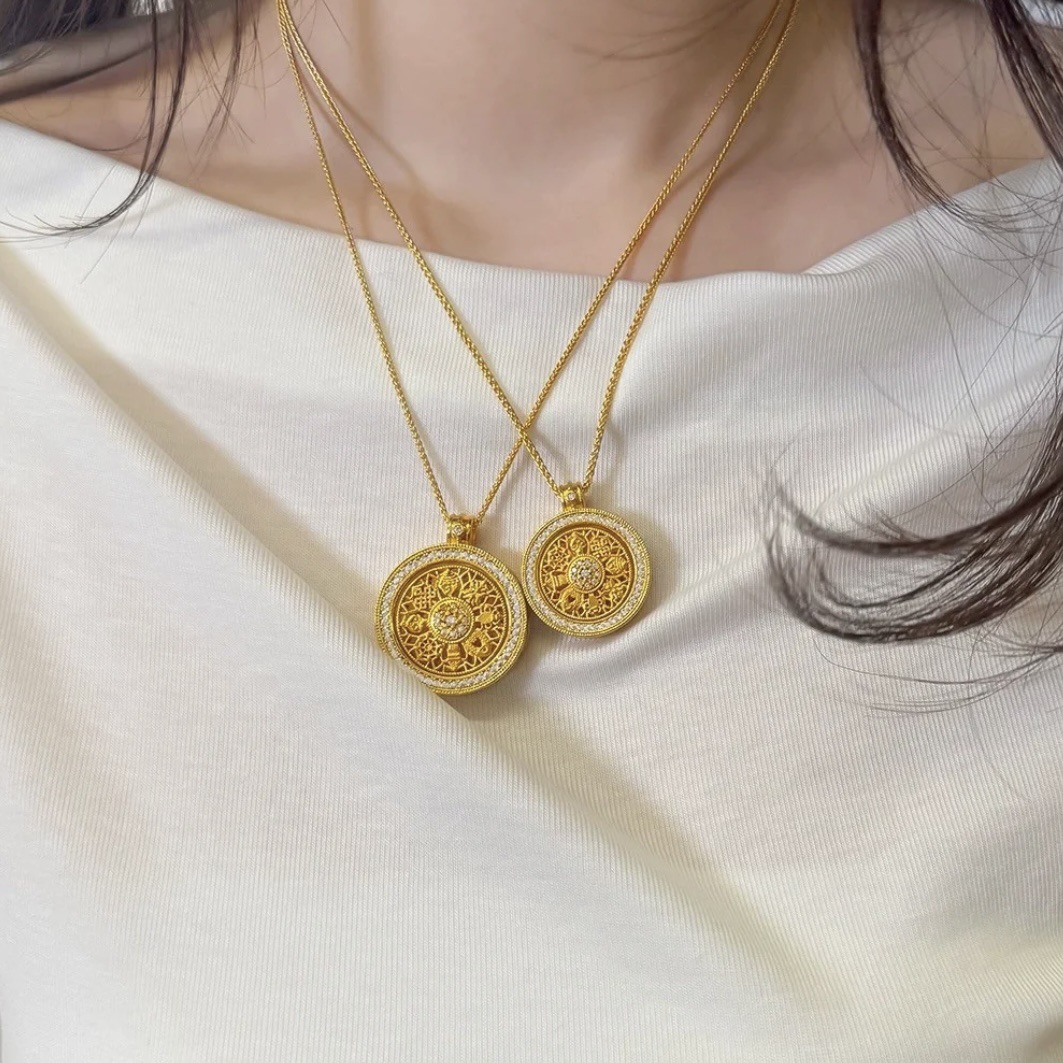 소형 회전 나침반 쇼파드 체인 60cm