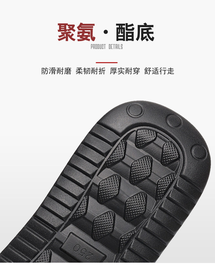 Dép sandal nam da bò lớp đầu xỏ ngón, đế cao 1 cm chống trượt đi biển — Màu nâu, màu vàng, màu đen chi tiết 13