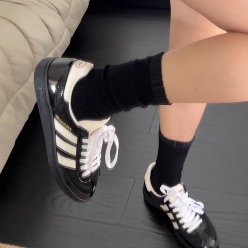 Spring and Autumn ballet-style pure desire lace socks JK white calf socks black mid-calf socks for girls vertical ribbed socks