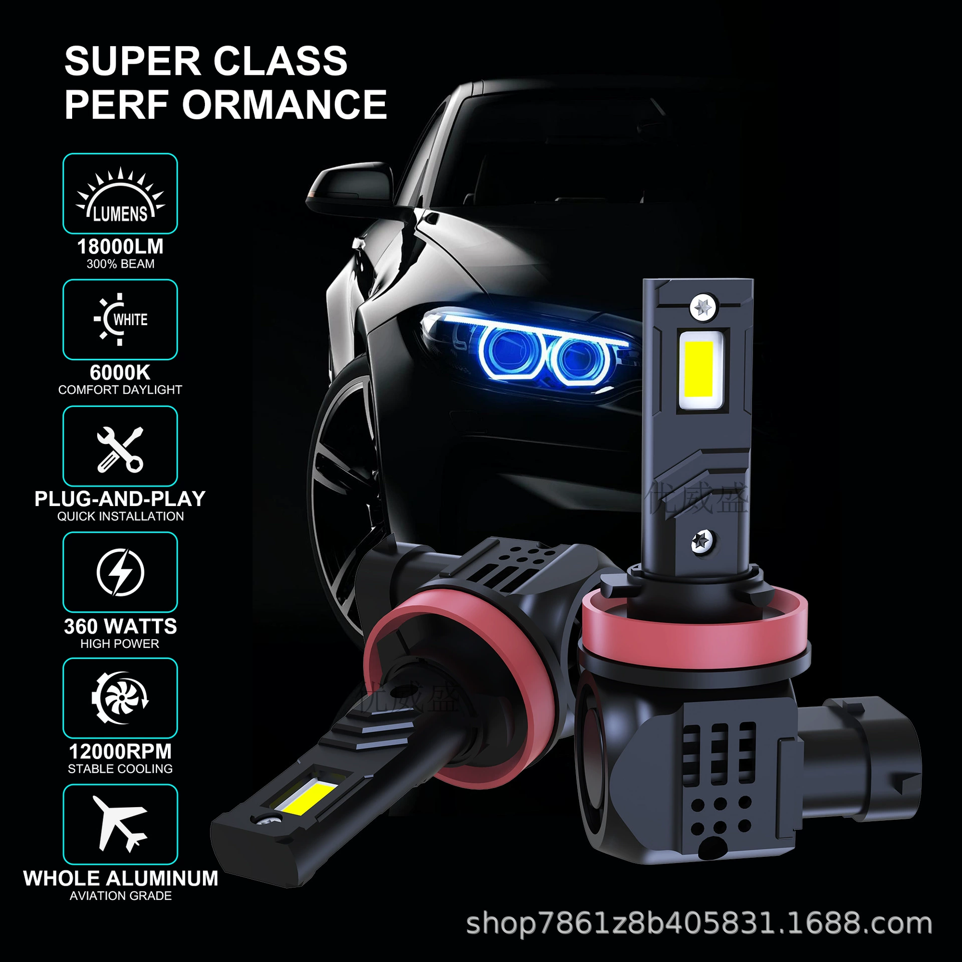 Автомобильные светодиодные фары, супер яркие, интегрированные, с дальним и ближним светом, лампы дальнего и ближнего света, светодиодные автомобильные фары, супер яркие