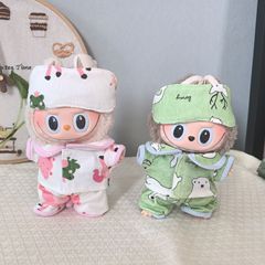 仅娃衣】一二代挂件labubu衣服潮流卡通睡衣拉布布娃衣着替配件