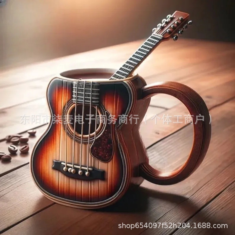 Nuevo instrumento musical transfronterizo taza de café instrumento musical taza de café creativa taza