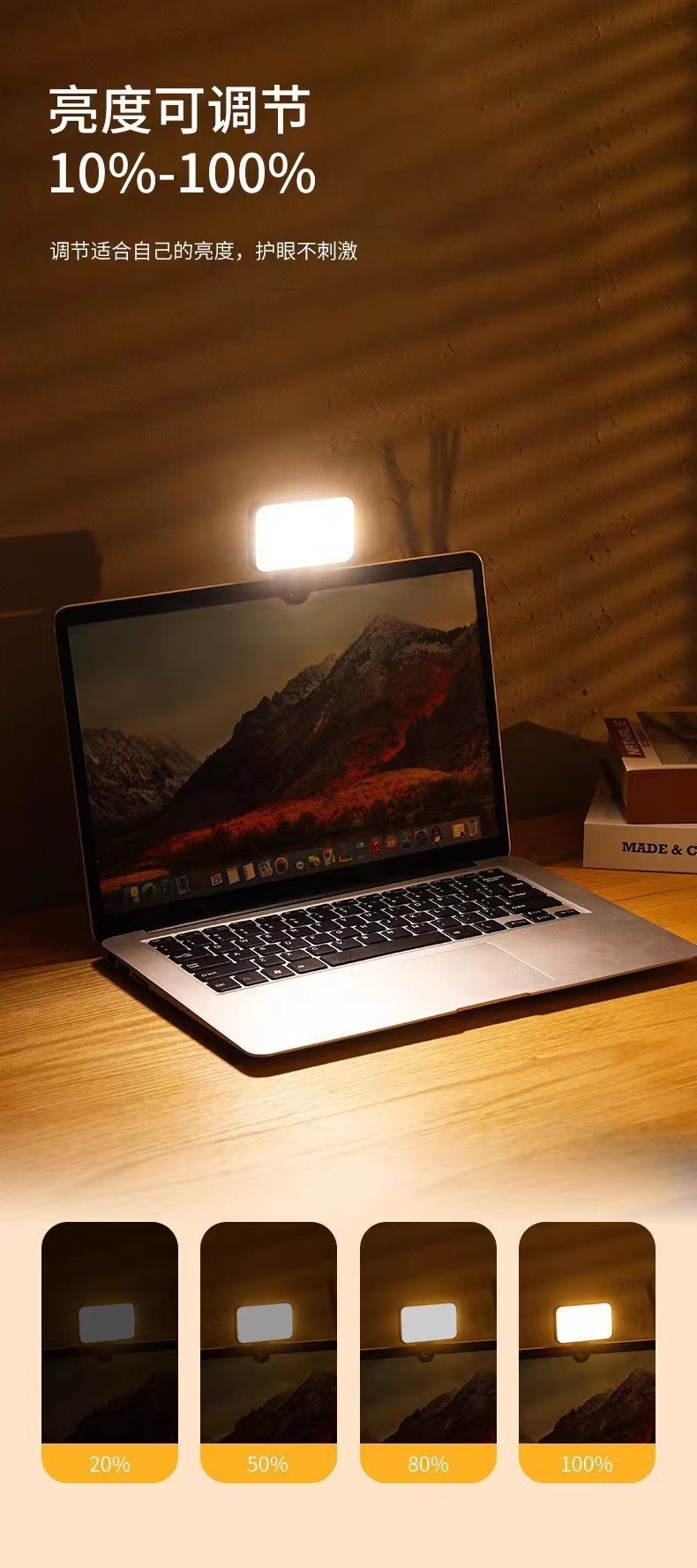 Üç Renkli Ayarlanabilir Canlı Yayın Işığı Mini Fotoğrafçılık Açık Hava Çekim Telefon Işığı Mini Taşınabilir LED Selfie Işığı Dolgu Işığı