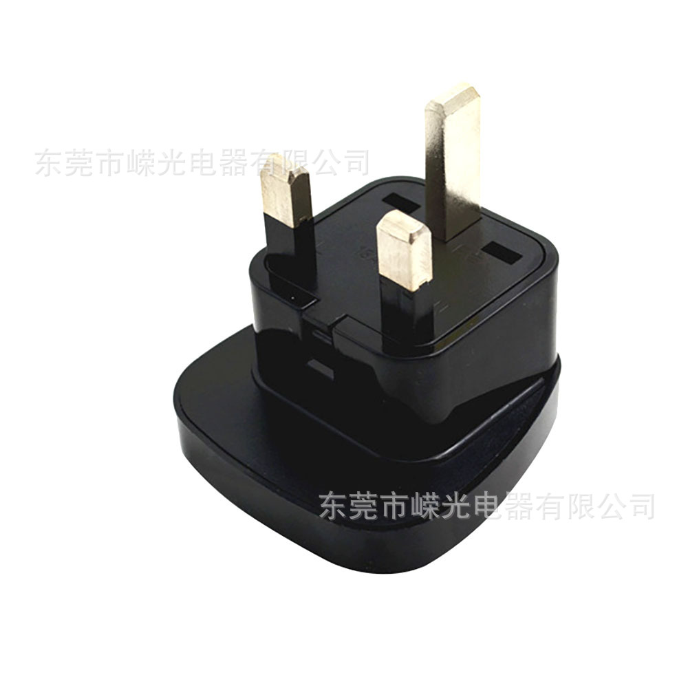 东莞产销SS-7带儿童保护门转换插座英规BS大面板转换器13A转接头