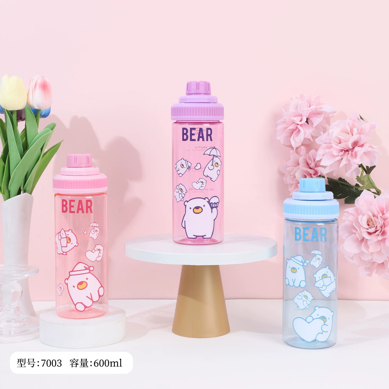 Трансграничная горячая Распродажа мультяшная пластиковая чашка для воды космическая чашка большой емкости портативная спортивная чашка из полипропилена с соломинкой оптом