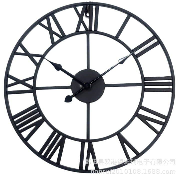 Креативные металлические железные настенные часы для гостиной декоративные художественные настенные часы римские цифры настенные часы