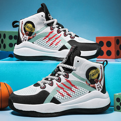 男童鞋2023新款兒童籃球鞋批發男孩球鞋aj鞋子中大童網面運動鞋