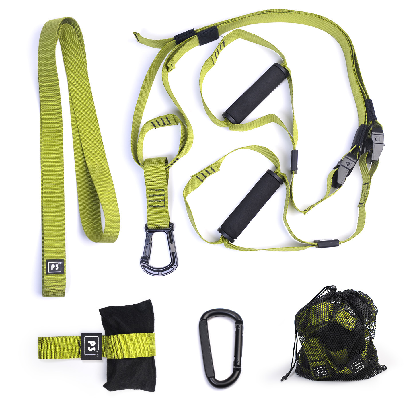 Cinturón de entrenamiento de suspensión para fitness en casa P3, equipo de fitness, cinturón de dominadas, banda de resistencia azul marino, sistema de entrenamiento de suspensión.