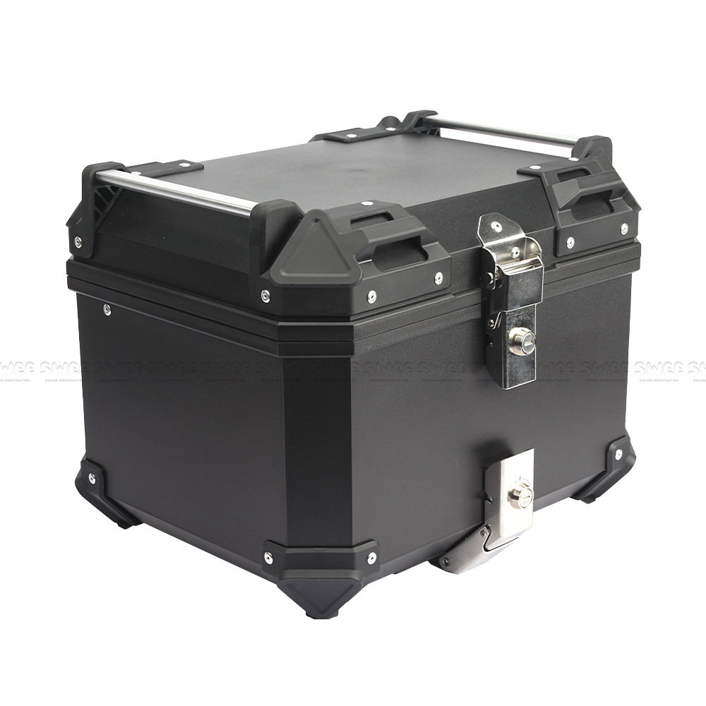 45L flat plastic quick release motorcycle trunk trunk non-aluminum alloy battery electric car storage box