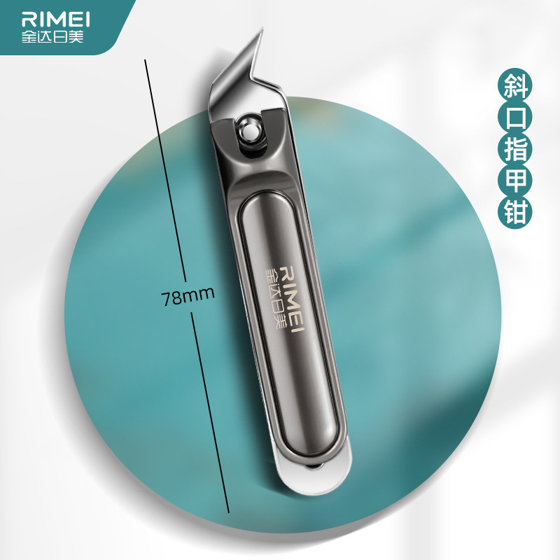 Tip nail clipper set archivo de corte de uñas tijeras de piel muerta home inclinado pedicura oro de uñas de alta calidad