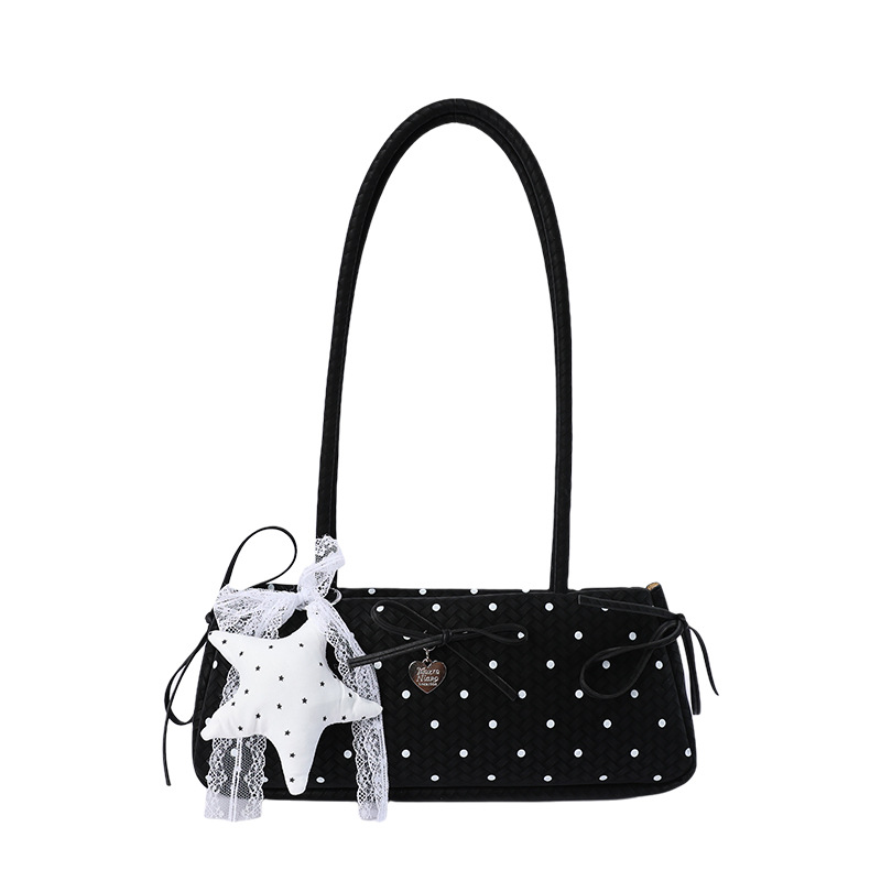 Bolso debajo de la axila para mujeres 2026 nuevo nicho de verano Zhongzhong punto de hombro bolso de mano cotidiano sensación de bolso image 7